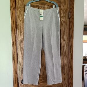 Weekend Comfort Classic Fit Pants, NWT, Size 16P, Light Grey